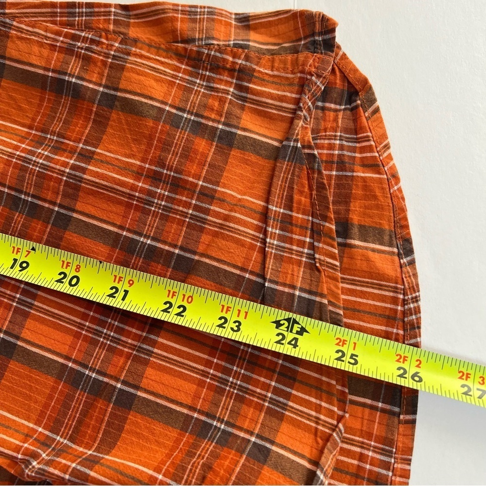 CABELA’S Women’s Button Shirt Sz Medium Multi Color Plaid Long sleeves Convert - Picture 11 of 12